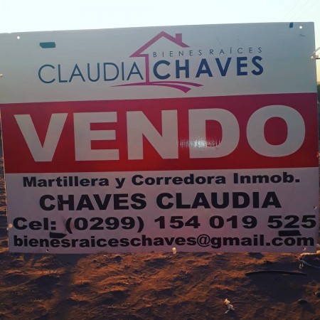 CH CLAUDIA BIENES RAICES VENDE LOTE ESQUINA 200M2 EN BARRIO MELIPAL NQN