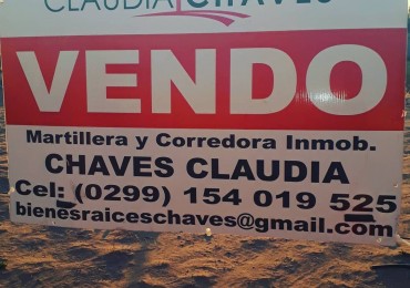 CH CLAUDIA BIENES RAICES VENDE LOTE ESQUINA 200M2 EN BARRIO MELIPAL NQN